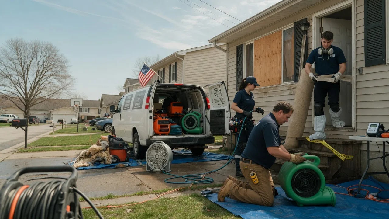 Water Damage Restoration in Bourbon, IN near me